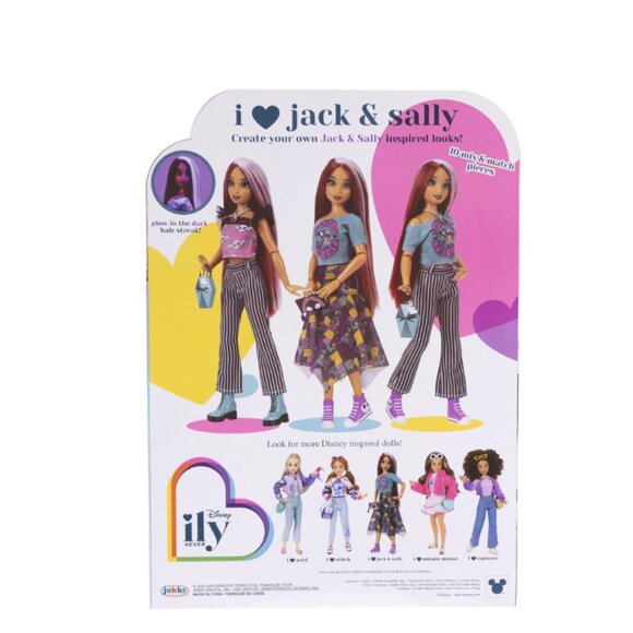 Disney Ily 4EVER I Love Jack & Sally 12 inch Fashion Forward Doll - Picture 4 of 14